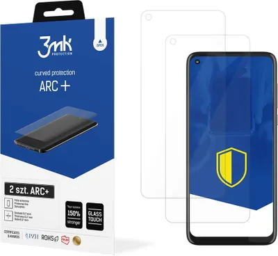 Produktbild von 3mk Display Schutzfolie ARC+ für Motorola Moto G8  0,17mm Self-Heal (2 Stück)