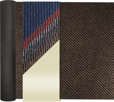 Produktbild von Primaflor Sauberlauf NORDIC STRIPES Braun 1,00mx2,50m - Meterware - Schmutzfangmatte in 6 Farben - Fußmatte mit rutschfestem Gel-Rücken - Antirutsch Läufer
