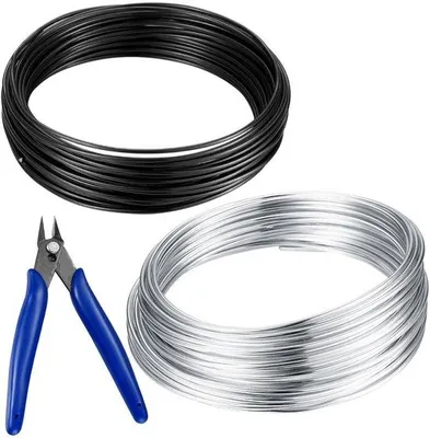 Obrázok produktu pre Strieborný hliníkový drôt na výrobu šperkov – 10 m – 2 mm