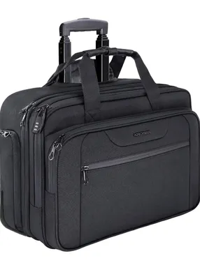 Produktbild von Business Hybrid Trolley - Anti Diebstahl Laptoptasche Mit RFID Blockierung & Wasserabweisend - Für Damen & Herren - Schwarz