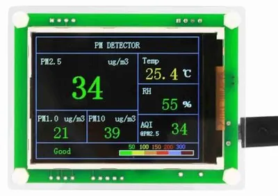Luftqualitätsmonitor PM2.5 & Formaldehyddetektor tragbar