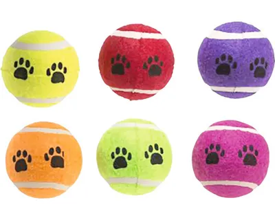 Image de Jouet pour chiens Gimborn, balles de tennis, lot de 6