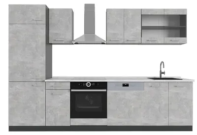 Obrázok produktu pre Kuchynský kút Vicco R-Line Betón/antracit 300 cm , AP Marble, Model 53474