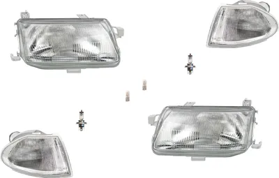 Produktbild von Scheinwerfer passend für Opel Astra F 09/94-09/98 Leuchtmittel Set Li Re Blinker 1216513 1216509 1216520 1216517 1216519 90511087 90511093 9051 Johns