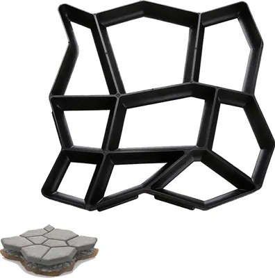 Produktbild von Jopassy Pflasterform Gehweg  DIY Betonpflaster Schwarz Gießform Garten Schablone Schalungsform