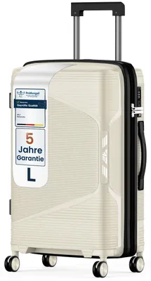 Produktbild von 4FLY Hartschalen-Reisekoffer L 65 cm (61L) - mit TSA-Schloss, Doppelrollen, Aluminium-Teleskopgriff und Doppelreißverschluss