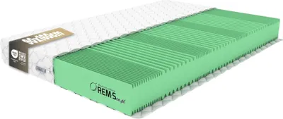Produktbild von REM-SEN Matratze Classic 90x160cm Höhe 15 cm H2 7-Zonen Polyurethanschaum Atmungsaktiv Antiallergisch Membranhülle Premium