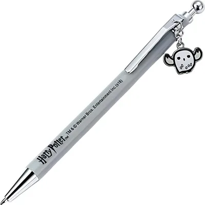Produktbild von Harry Potter, Kugelschreiber 14cm Hedwig Schlüsselanhänger Chibi Metallclip Stift, Grau