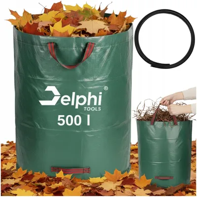 Produktbild von Gartenabfallsack 500 L faltbar Laubsack Rasensack Gartentasche für Blätter und Gras
