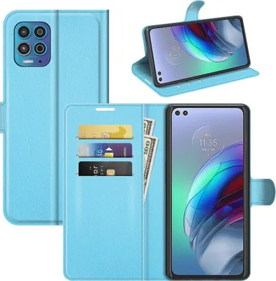 Produktbild von Motorola Moto G100 Hülle - Coverup Klapphülle - Hellblau