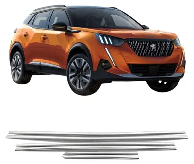 Produktbild von Seitenfensterzierleisten, Edelstahl, Chrom, Peugeot 2008 ab 2020