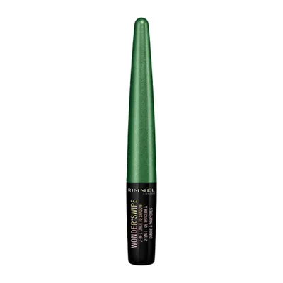 Zdjęcie produktu dla Rimmel Wonder’swipe 2-in-1 Liner To Shadow, Płynny, Słoiczek, Zielony, Kha-Ching, 1,7 ml, Unisex