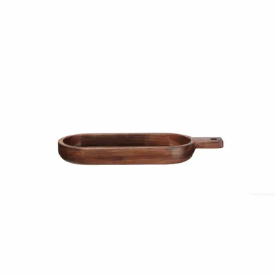 Produktbild von ASA Selection wood Ovale Schale flach, Dekoschale, Servierschale, Akazienholz, Braun, 93914970