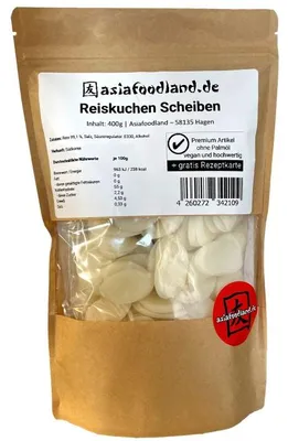 Produktbild von Asiafoodland - Tteok slices - koreanischer Rice cake in Scheiben - 400g