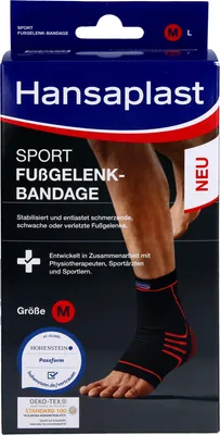 Obrázek produktu pro Hansaplast Sportovní bandáž kotníku velikost M, 1 ks BAN