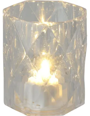 Image de Mini bougies cristal LED Bougies chauffe-plat électriques Décoration de table Sans flamme Salle de bain