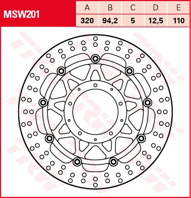 Obrázek produktu pro TRW Bremsscheibe "MSW201"