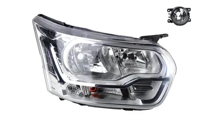 Produktbild von Scheinwerfer passend für Ford Transit 13 08/2013- H7 H15 Re. + Nebelsch. 1830355 1815694 1817485 1819824 1865207 1877025 BK3113W029BF 8 Johns