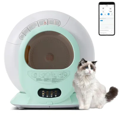 Immagine prodotto di Lettiera per gatti - Lettiera automatica - Lettiera per gatti autopulente - Lettiera automatica - Lettiera per gatti controllabile tramite app
