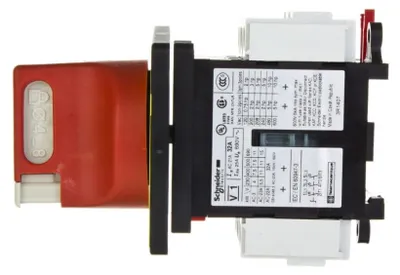 Zdjęcie produktu dla Schneider Electric VCF1, Przełącznik obrotowy, 3P, Czerwony, IP20, IP65, 60 mm, 74 mm