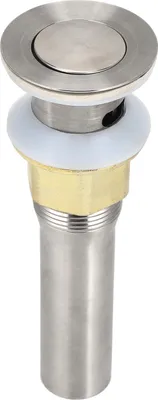Imagen del producto de Desagüe para lavabo de baño con colador y filtro para atrapar pelos, evita obstrucciones, tapón para desagüe y accesorios. Acero inoxidable
