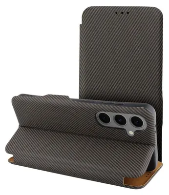 Zdjęcie produktu dla Etui Side Magnet Carbon Case kompatybilne z Xiaomi Redmi Note 14 Pro Brown