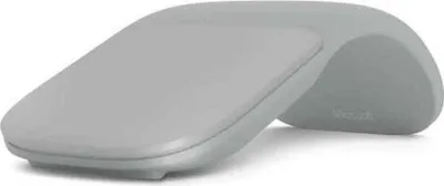A product shot of a Microsoft Surface Arc Mouse.