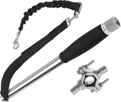 Produktbild von Famanu Handsfree Fahrradleine für Hunde - Ideal zum Wandern, Joggen und Radfahren mit zwei Hunden