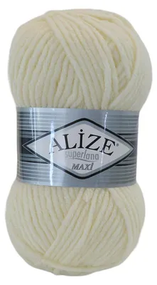Produktbild von 100g Strickgarn Strickwolle Alize Superlana Maxi 25% Wolle, 100g, Farbwahl