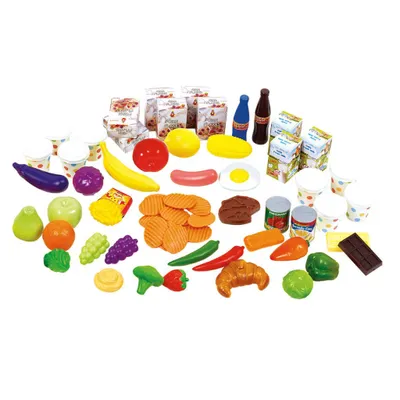 Produktbild von Playgo My Food Collection 61-teiliges Lebensmittel-Spielzeugset 3124
