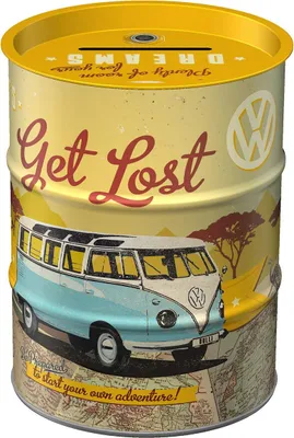 Sparblik, 600 ml, VW Bulli – Let's Get Lost, Retro-Design