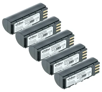 Produktbild von vhbw 5x Akku kompatibel mit Symbol LS3478ER, LS3578, DSS3478, LS3478, MT2000, DS3578, DS3478, NGIS Barcodescanner POS (3400 mAh, 3,7 V, Li-Ion)