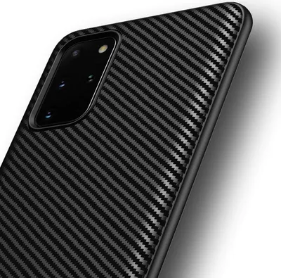 Produktbild von Samsung Galaxy S20 Plus / S20 Plus 5G Hülle AVANA Schutzhülle Silikon TPU Slim Case Schwarz Cover Carbon Optik