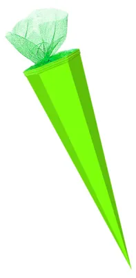 Produktbild von Bastel Schultüte / Länge: 85cm / eckig / Farbe: maigrün