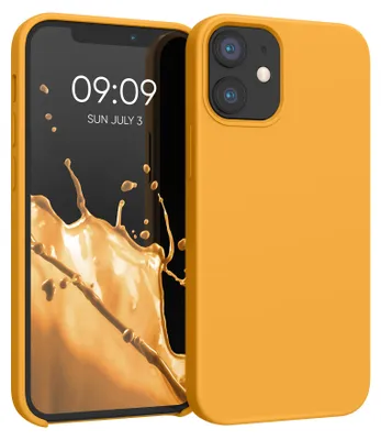 Produktbild von kwmobile Handyhülle für iPhone 12 mini Hülle, für iPhone 12 mini Case - Hülle Silikon - kabelloses Laden - Mango