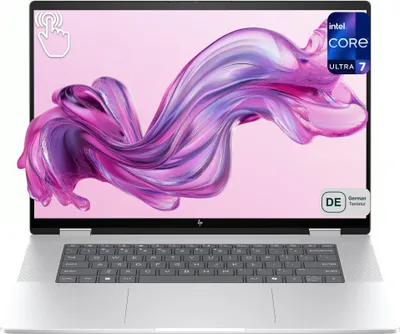 Produktbild von HP ENVY x360 2-in-1 Laptop, Core Ultra 7 155U, 16" 2K Touchscreen (1920×1200), Wi-Fi 7, Deutsches Tastatur-Layout, Windows 11 Home, 16 GB RAM | 2 TB SSD