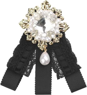 Produktbild von Elegante Schmetterlingsbrosche mit Spitzen