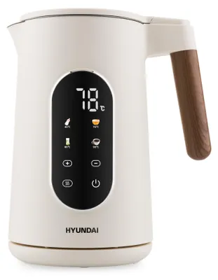 Produktbild von Hyundai HYUVK690W, 1,7 l, 2200 W, Weiß, Edelstahl, Regelbare Temperatur, Überhitzungsschutz