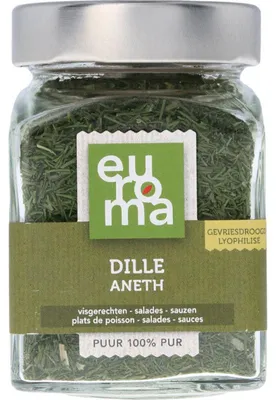 Obrázek produktu pro Euroma Dille Vriesdroogd 13g – Aromatické sušené koprové špičky na dochucení