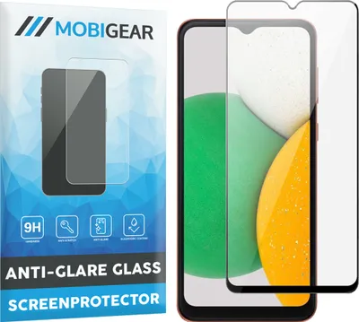 Produktbild von Mobigear Premium  Samsung Galaxy A14 Panzerglas Gehärtetes Glas Displayschutz - Hüllenfreundlich - Schwarz