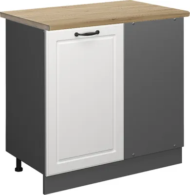 Immagine prodotto di Mobile ad angolo cucina Vicco R-Line Bianco rustico 86 cm , PL Rovere, Model 46812