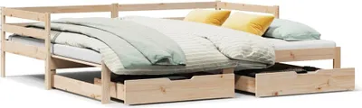 Produktbild von Tagesbett mit Schubladen 90x200 cm Massivholz Kiefer