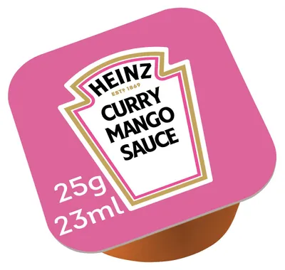 Zdjęcie produktu dla Heinz Curry Mango Dip Pot owocowy i pikantny sos do maczania 100x25g
