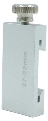 Stahllineal-Positionierblock, Edelstahl, 27-29 mm, präzise