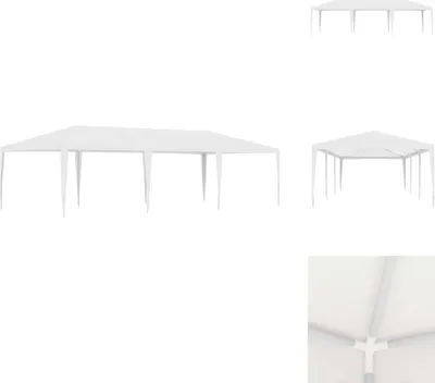 Produktbild von vidaXL Partyzelt 4 x 9 m Weiß -  Pavillons & Partyzelte