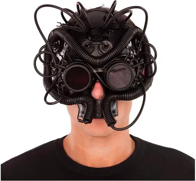 Produktbild von Mom Steampunk Schutzmaske Schwarz  Schwarz One Size