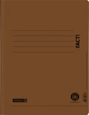 Produktbild von Schnellhefter Fact! A4 Recycling braun Packung mit 25 Stück