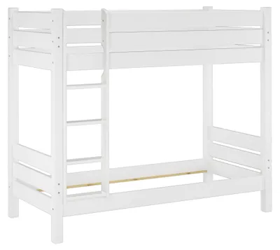 Produktbild von Etagenbett extra stabil 100x200 Nische 100 Kiefer-Hochbett weiß Zubehör wählbar V-60.16-10Wohne Zubehör