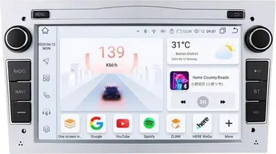 Immagine prodotto di Autoradio con Bluetooth e CarPlay – per Opel/Vauxhall (Astra H/J, Vectra, Antara, Zafira, Corsa C/D, Vivaro, Meriva, Veda) – compatibile con Apple e Android – impianto stereo – sistema di navigazione – 3G 32G