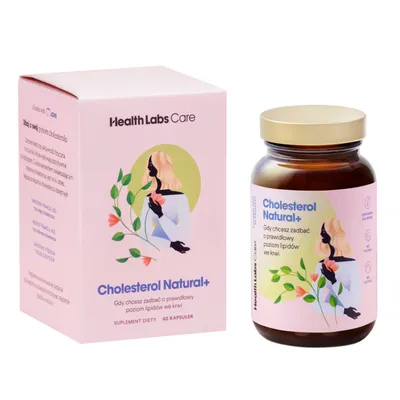 Produktbild von Health Labs Cholesterol Natural+ MONACOLIN Cholesterinspiegel, 60 Kapseln.